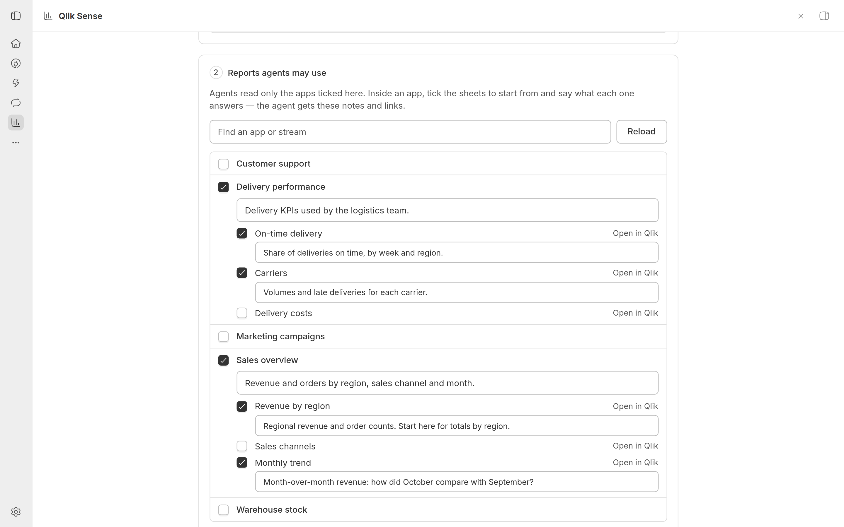 Qlik Sense screenshot 1