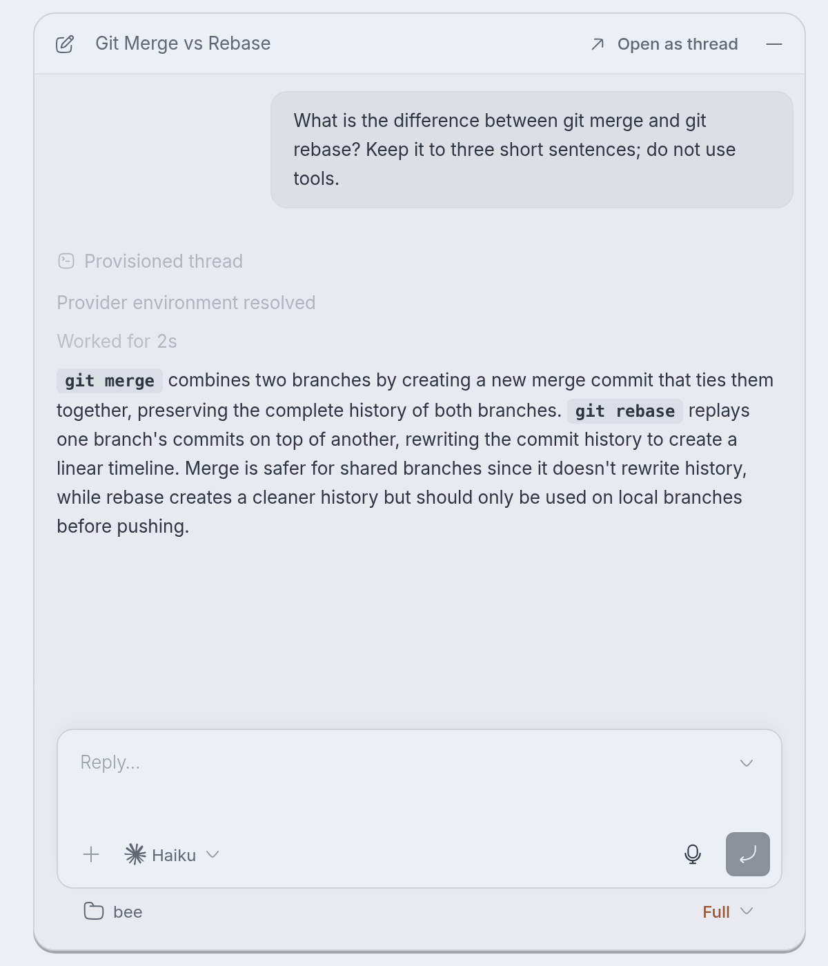 Quick Chat screenshot 1
