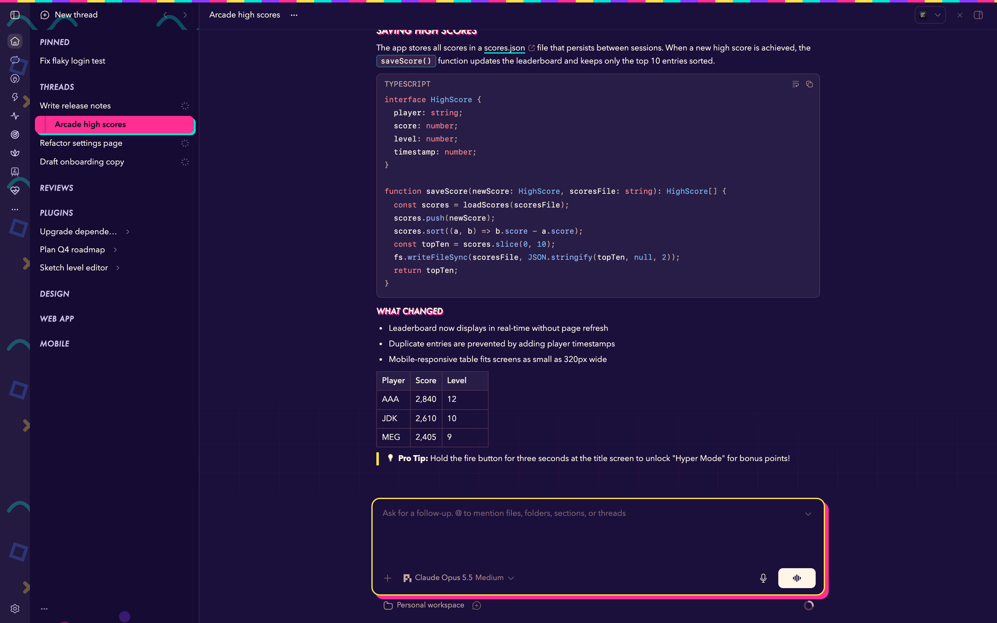 Rad Binder screenshot 1