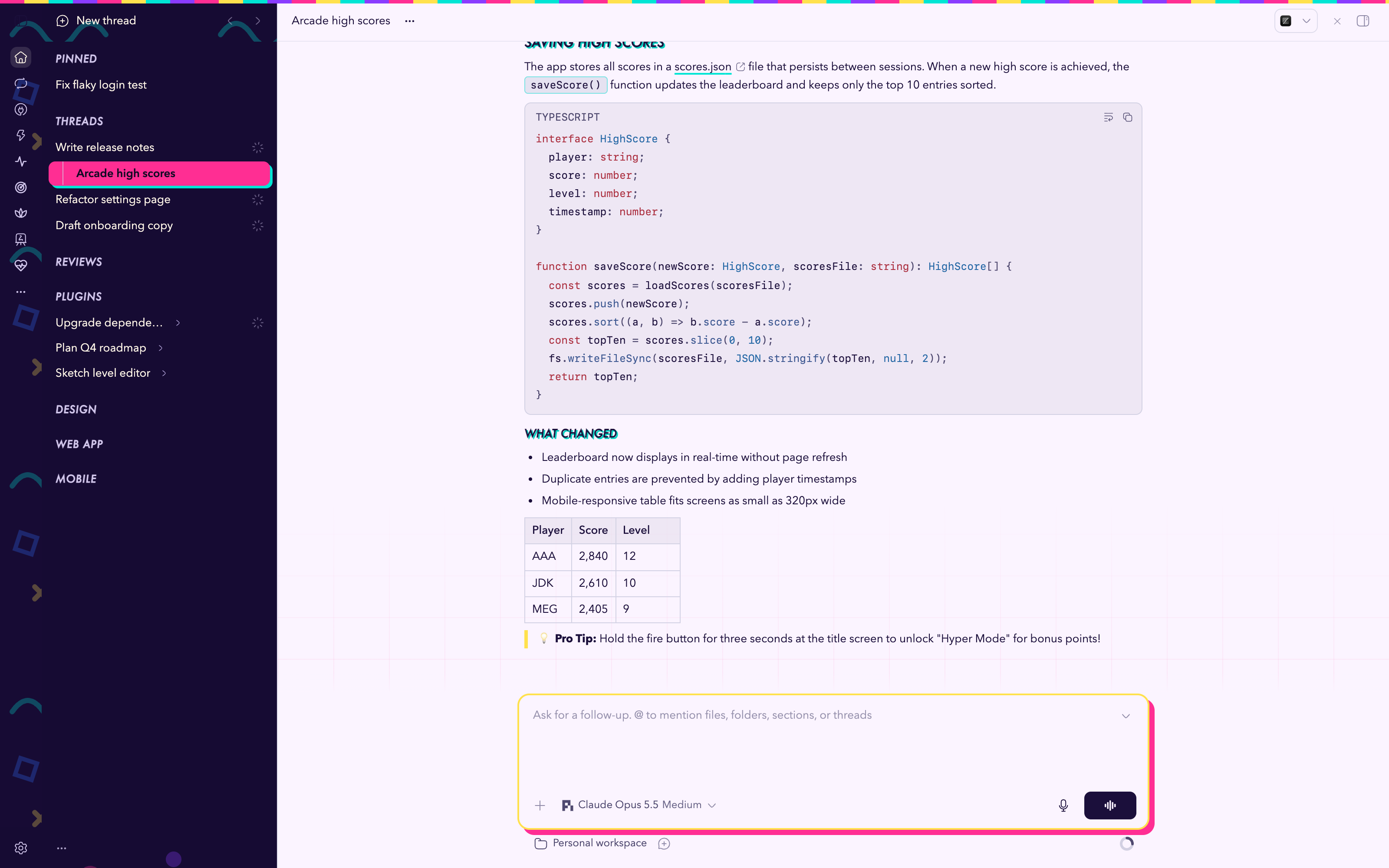 Rad Binder screenshot 2