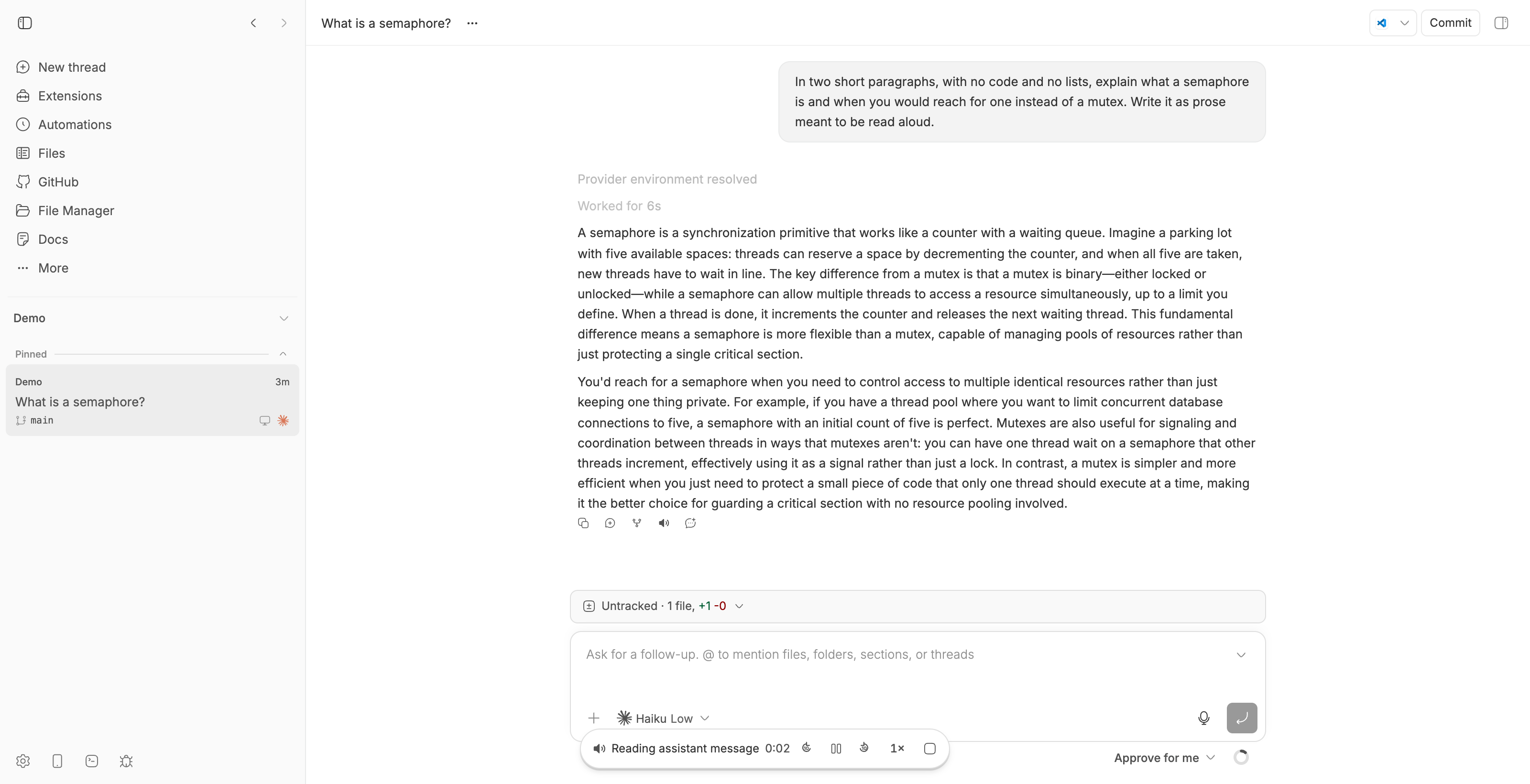 Read Aloud screenshot 1