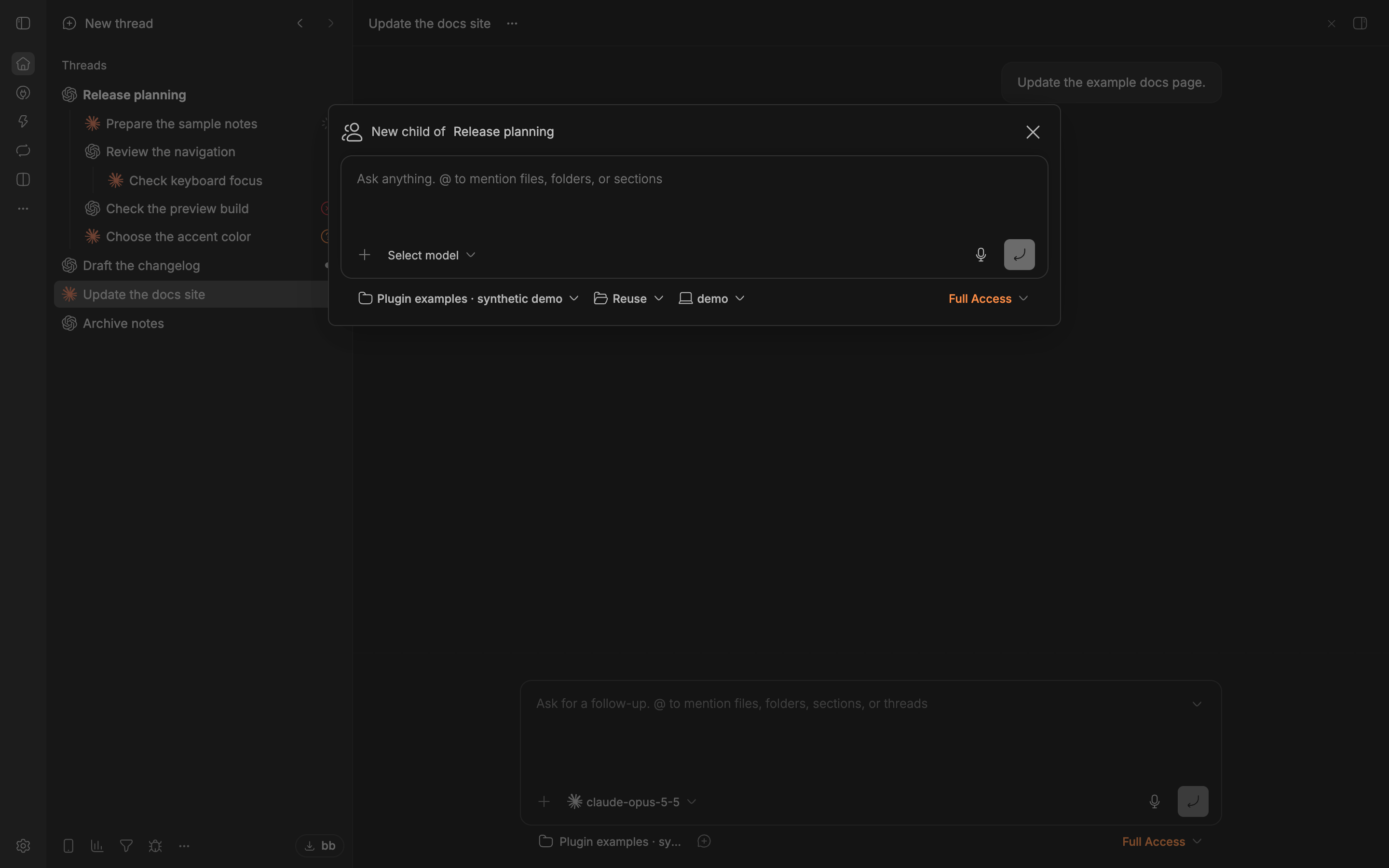 Responsibilities screenshot 2