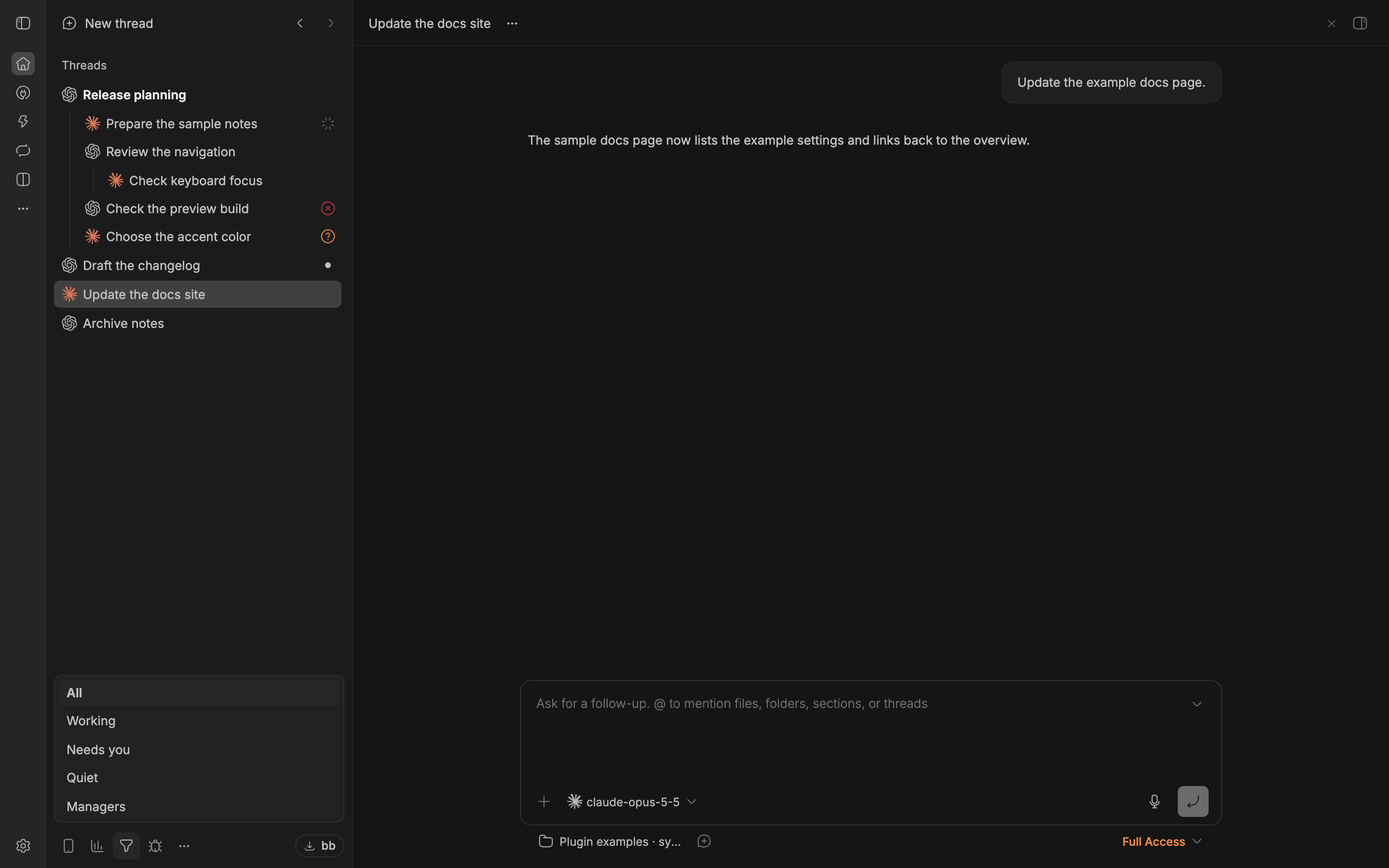 Responsibilities screenshot 1