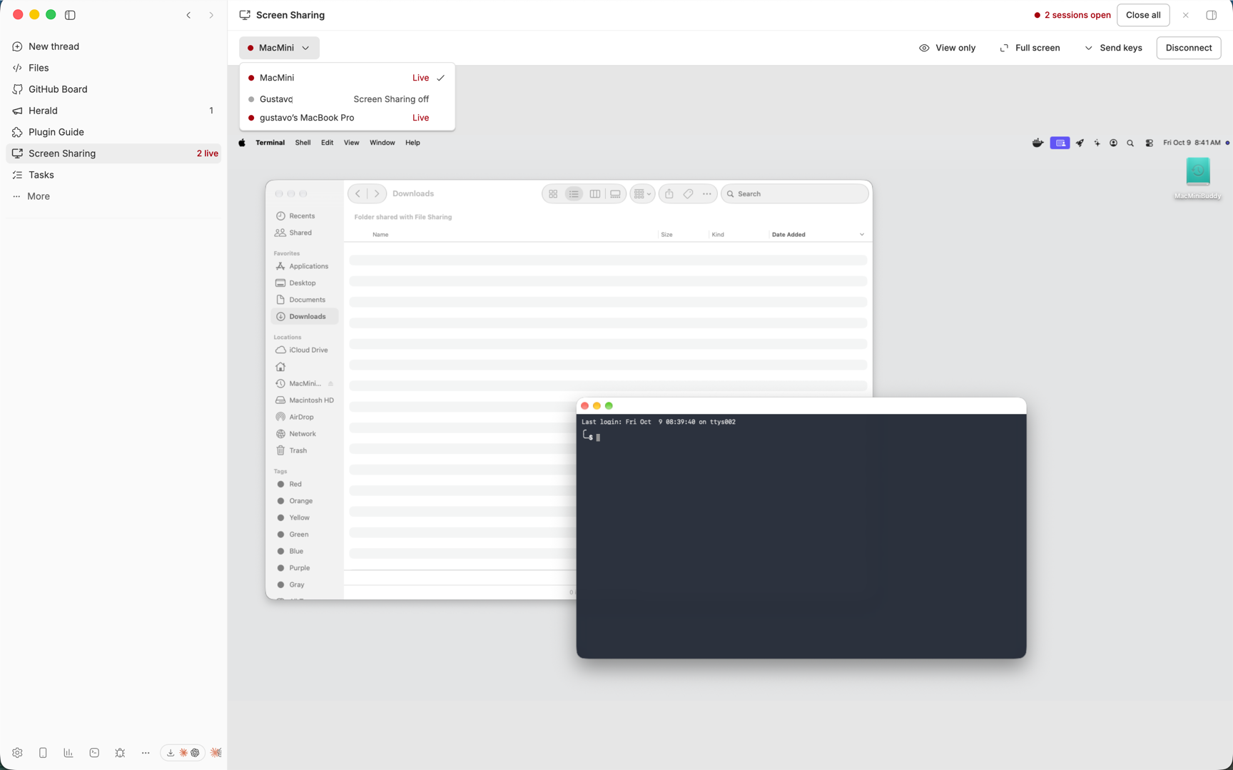 Screen Sharing screenshot 1