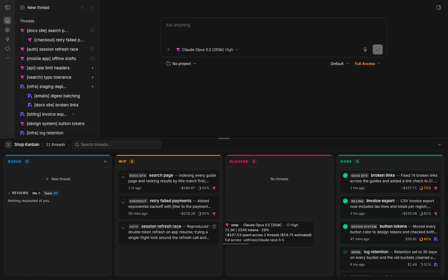 Shop Kanban screenshot 2
