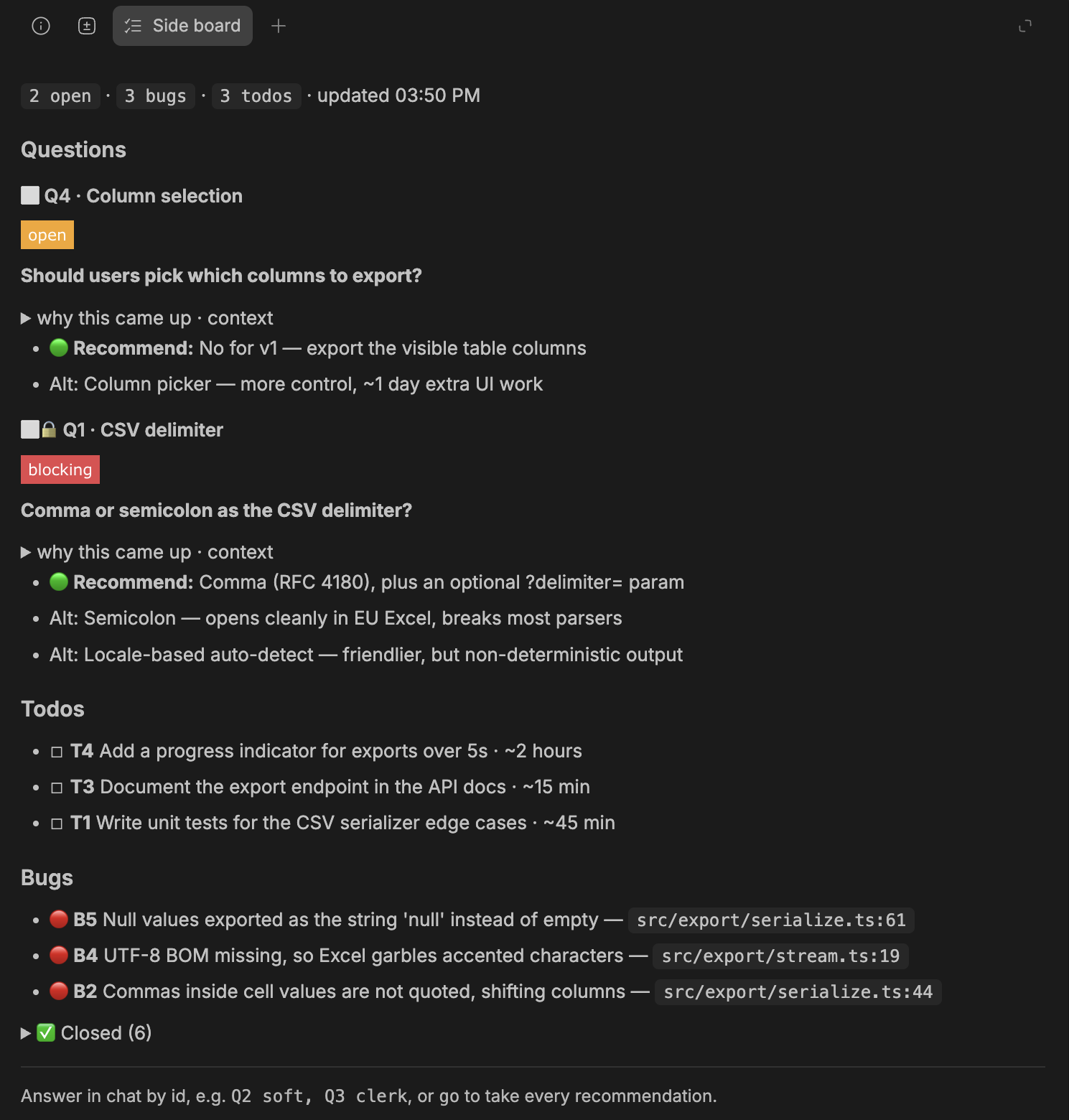 Side Board screenshot 1