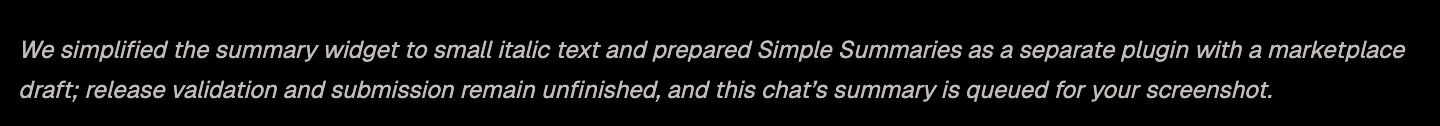 Simple Summaries screenshot 1