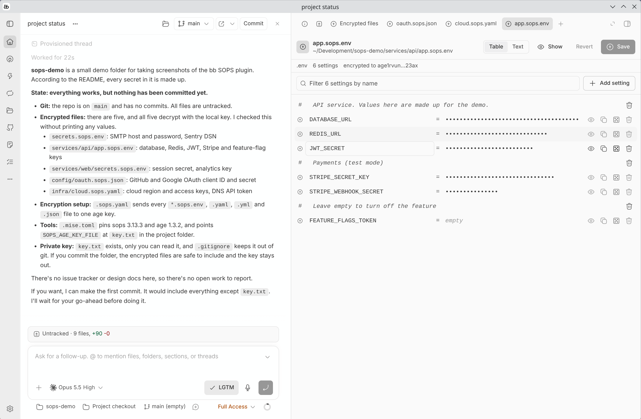 SOPS screenshot 1