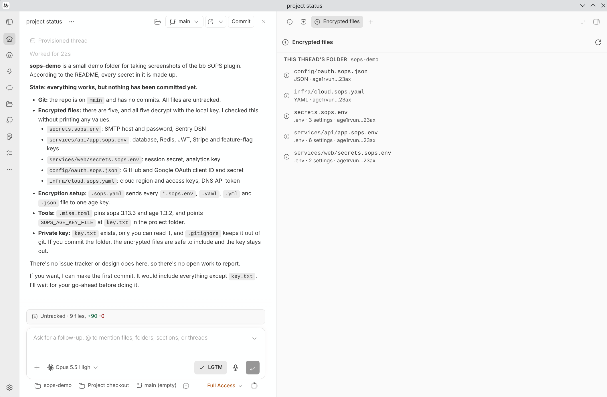 SOPS screenshot 2