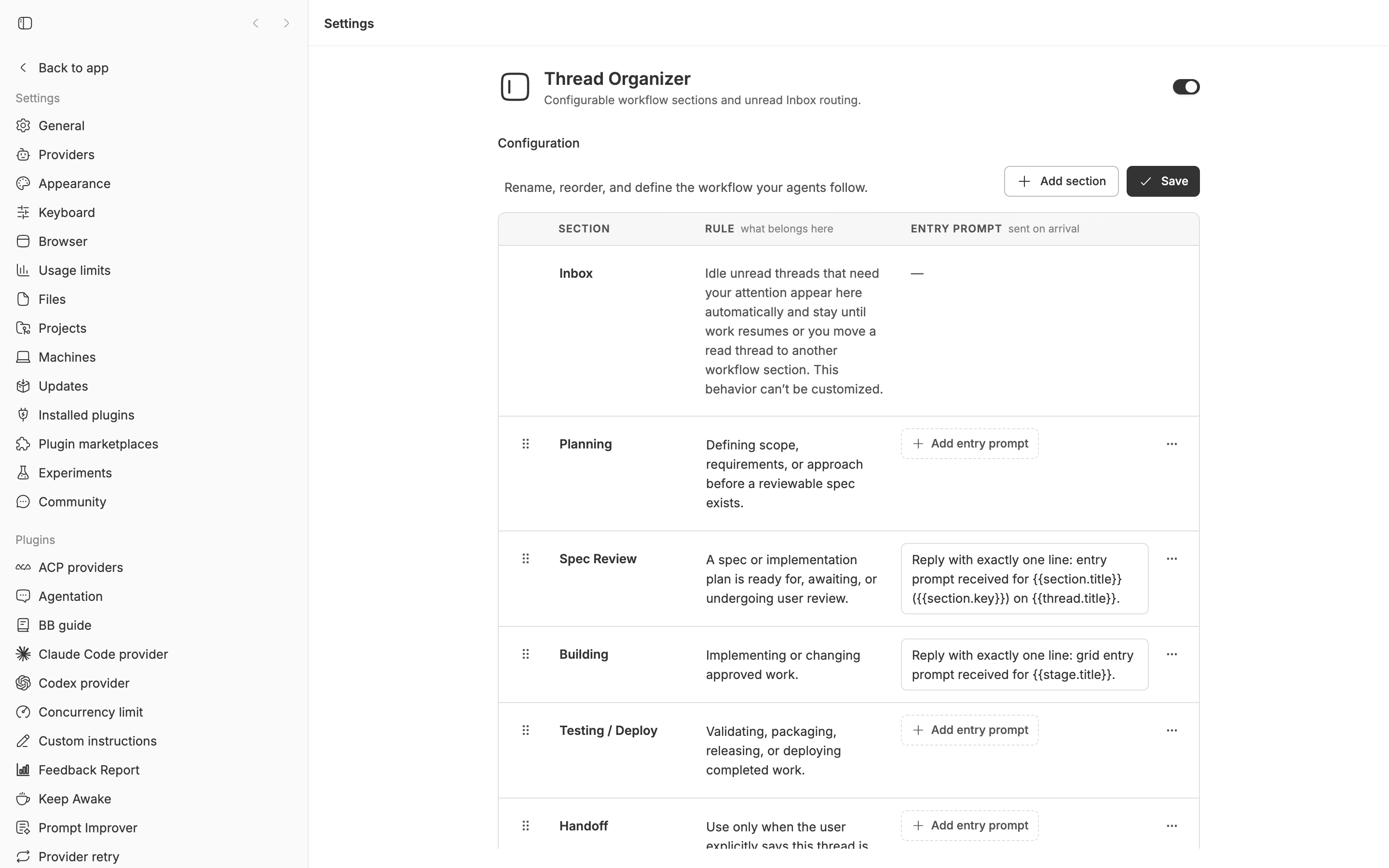 Thread Organizer screenshot 2