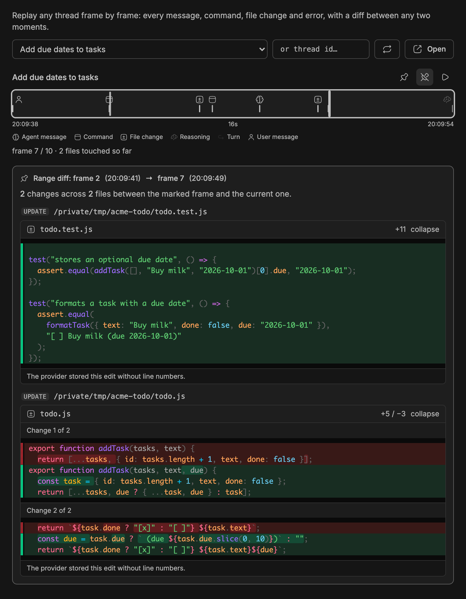 Thread Time Machine screenshot 1