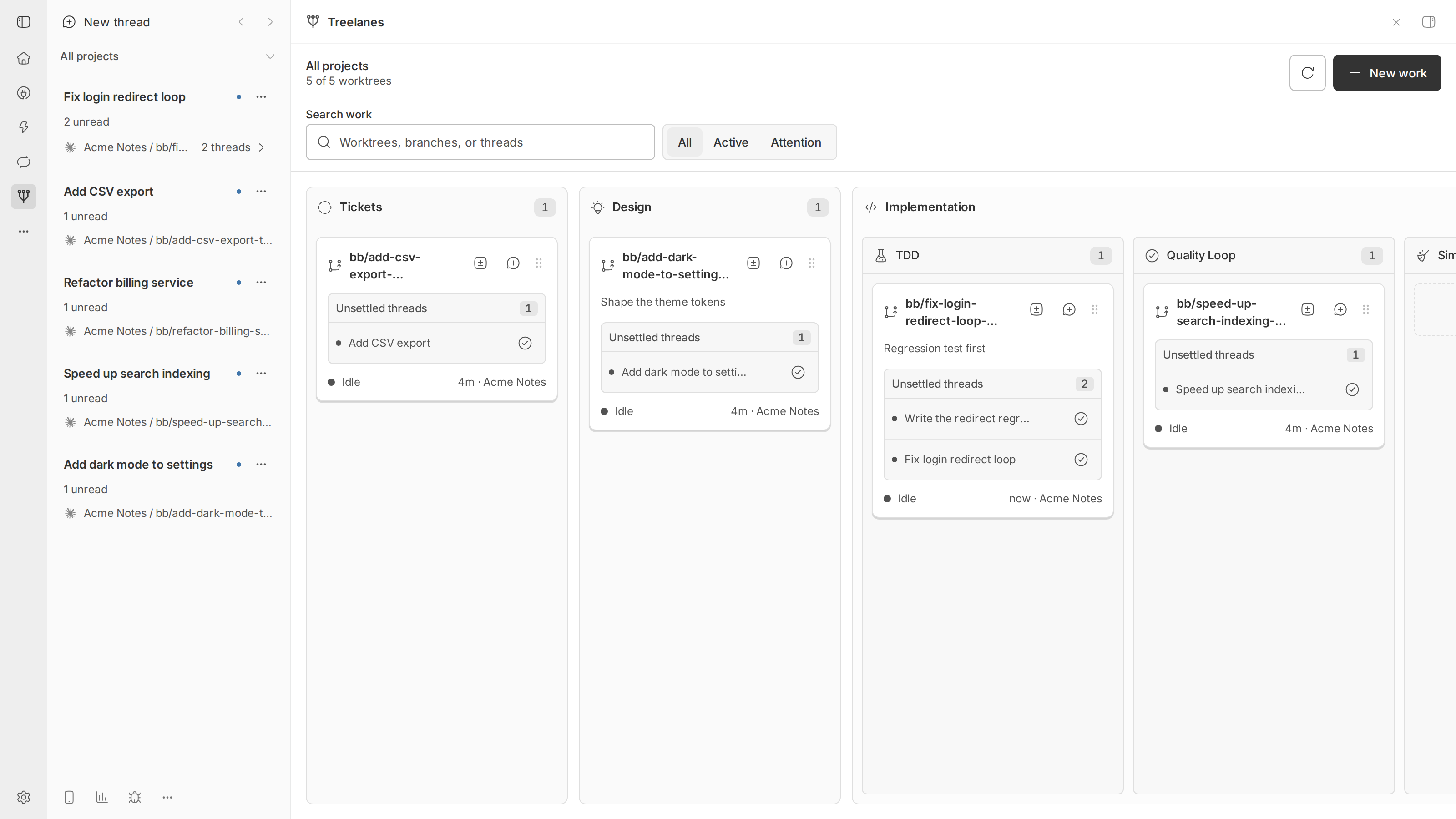 Treelanes screenshot 1