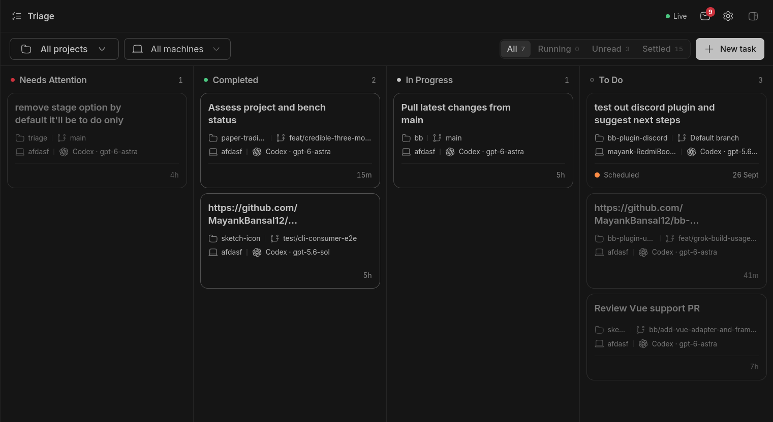 Triage screenshot 1