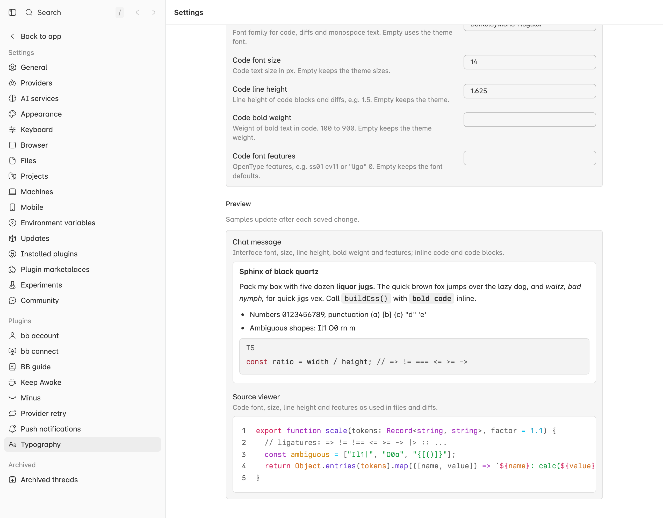 Typography screenshot 2