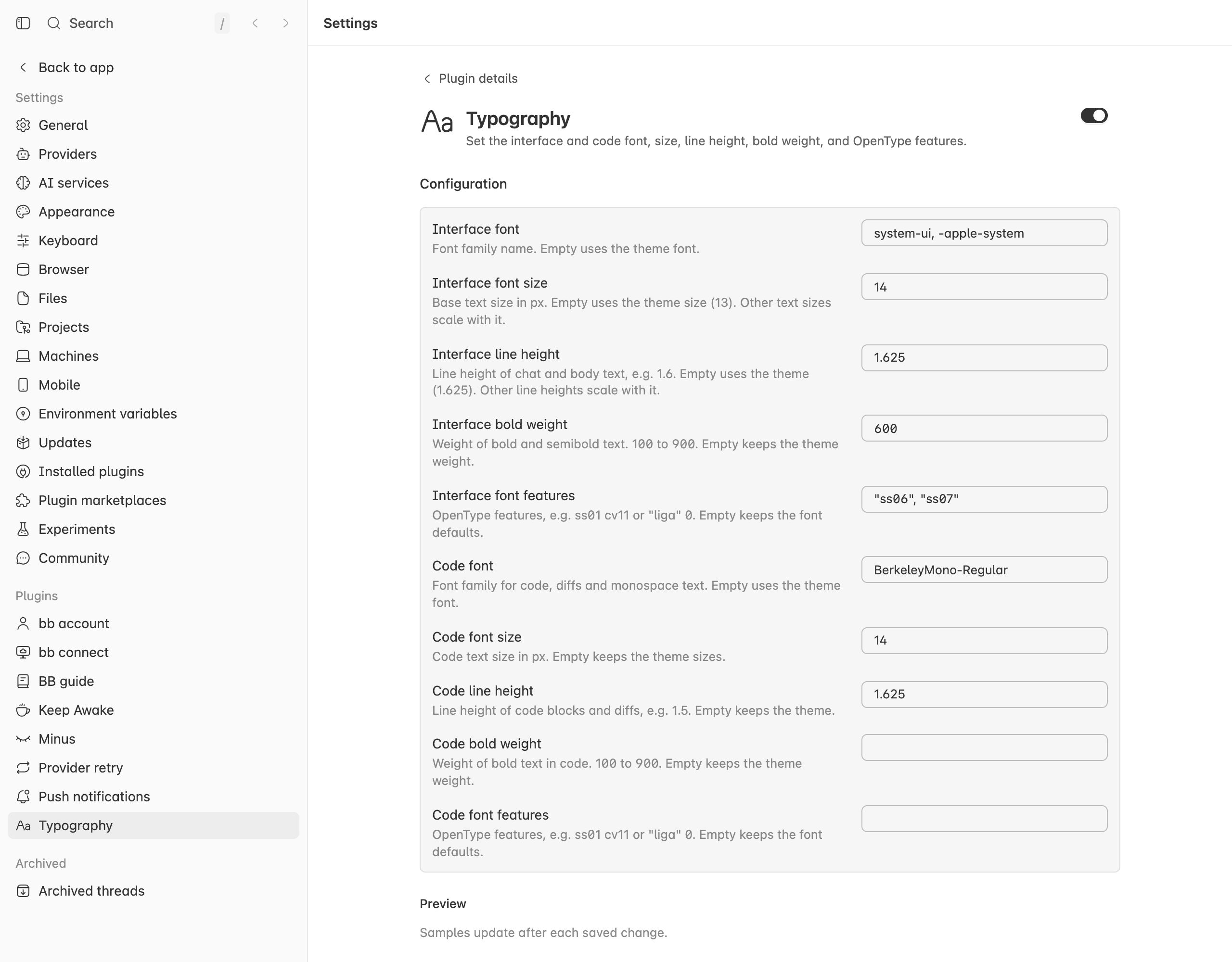 Typography screenshot 1