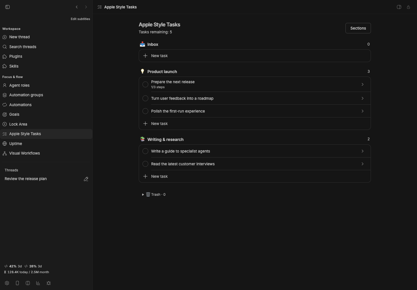 Usage Bar screenshot 1