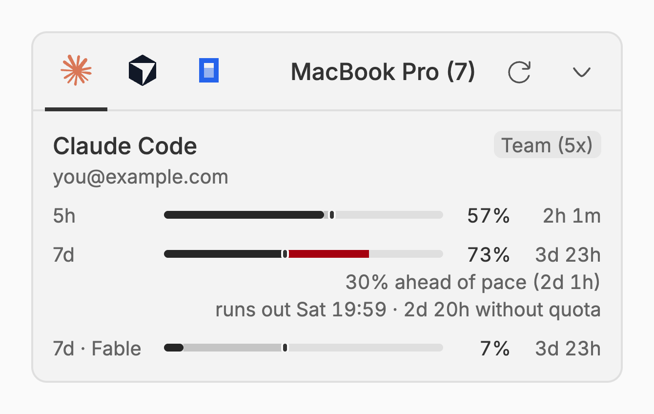 Usage Pace screenshot 1