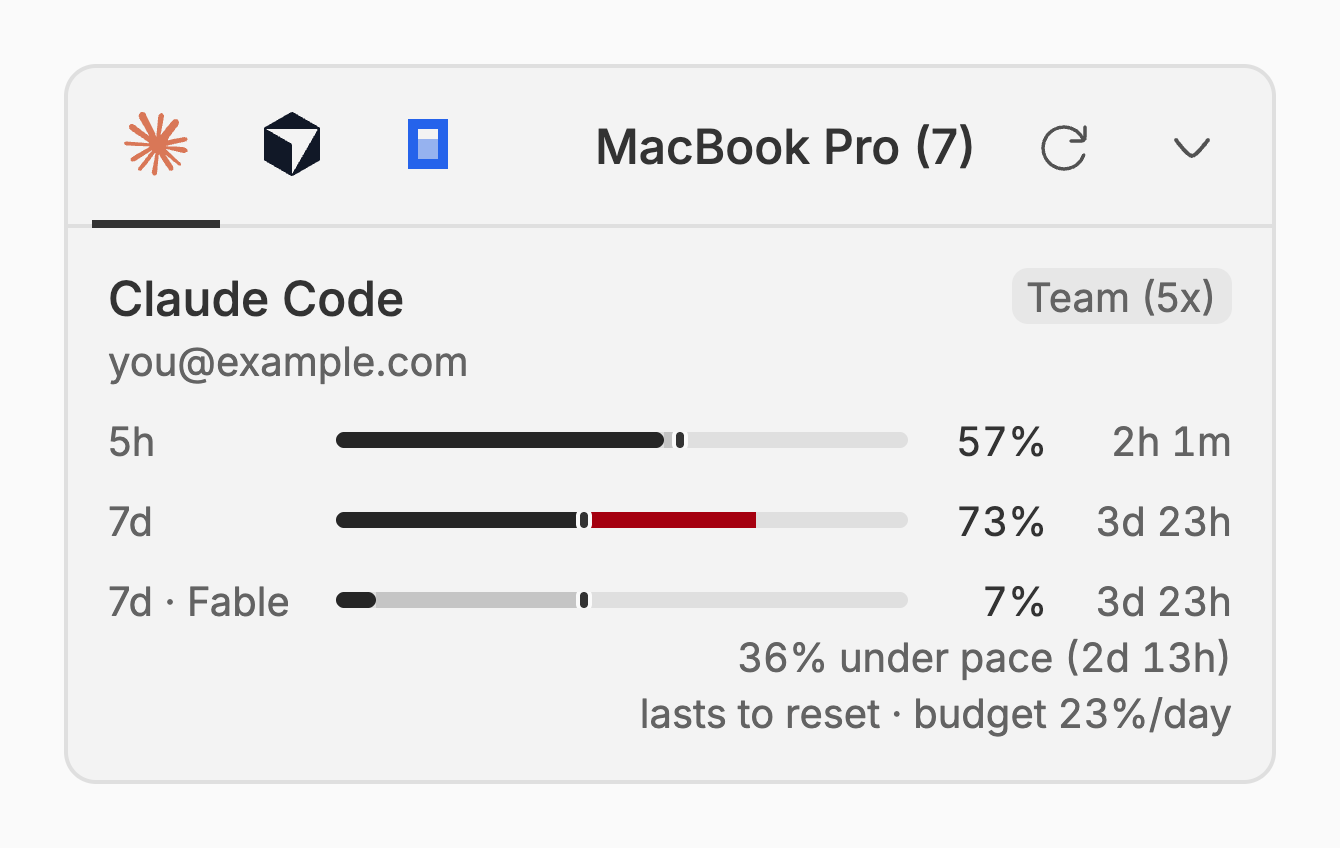 Usage Pace screenshot 2