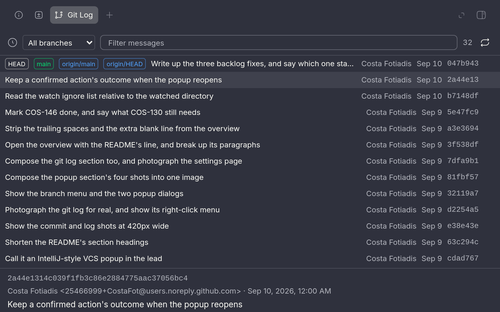 VCS Widget screenshot 3