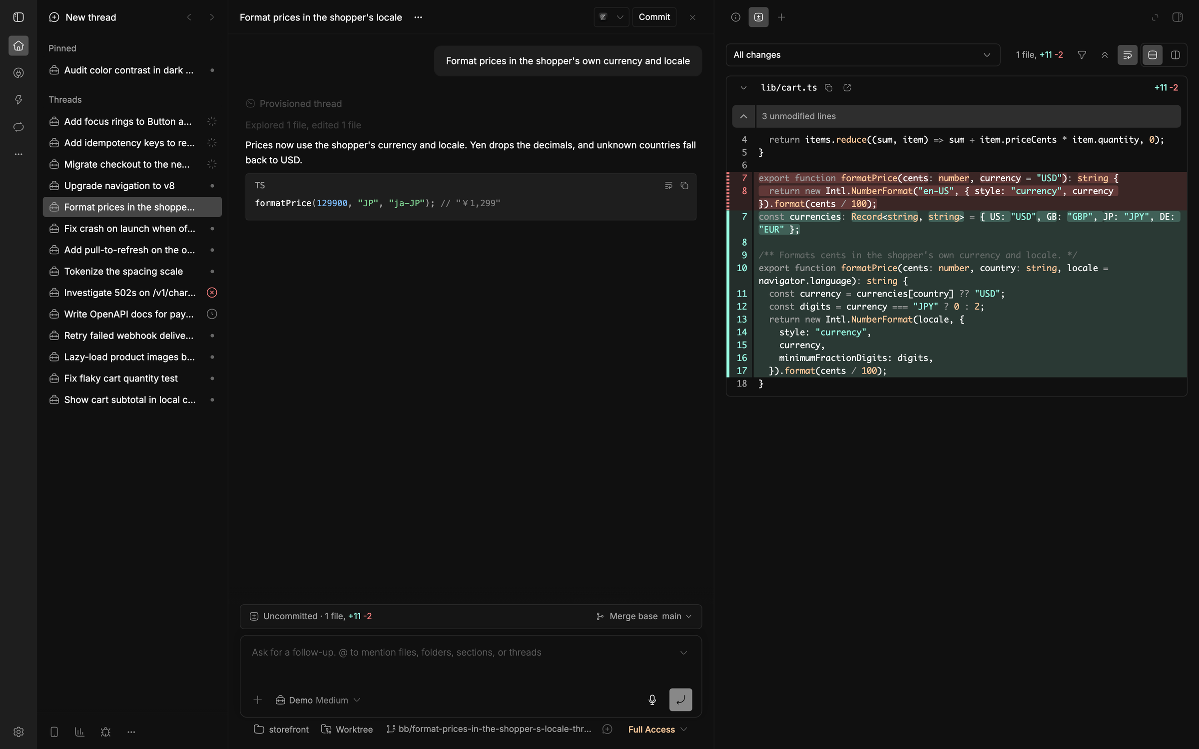 Vesper screenshot 1