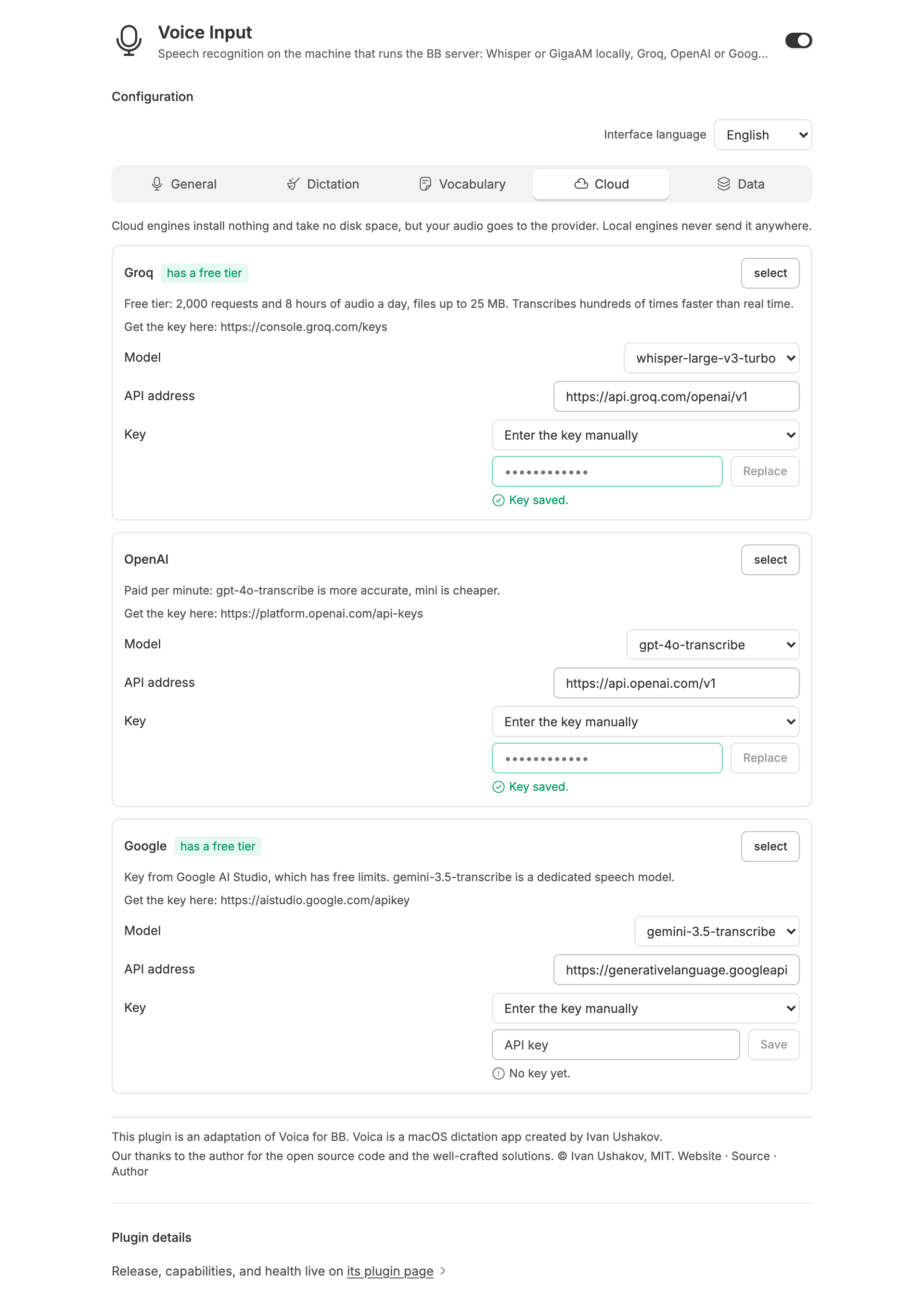 Voice Input screenshot 3