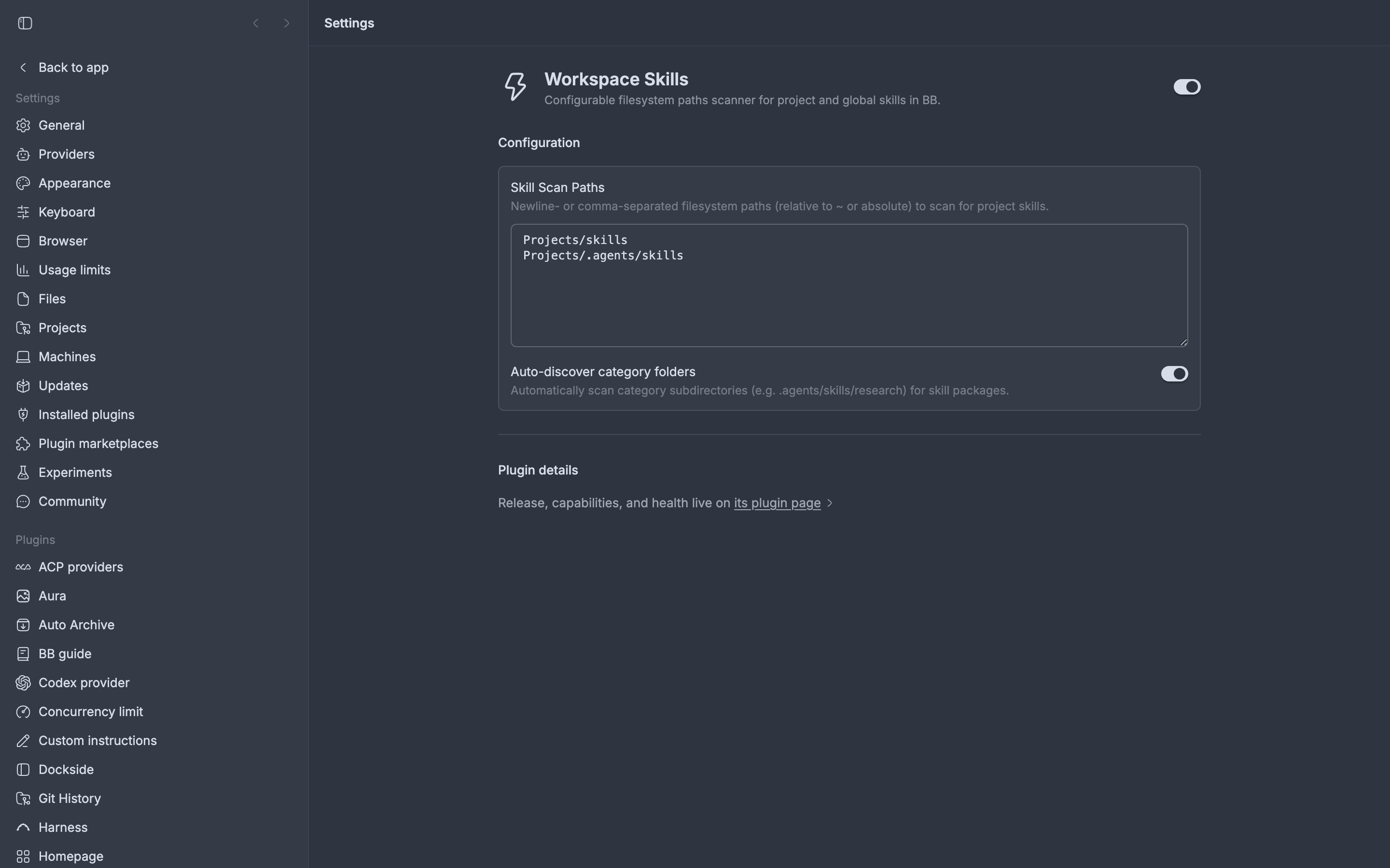 Workspace Skills screenshot 1