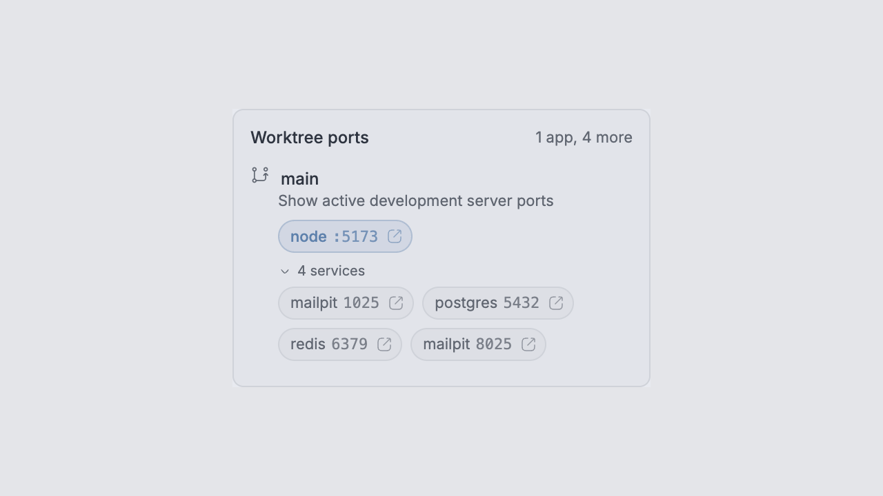 Worktree Ports screenshot 1