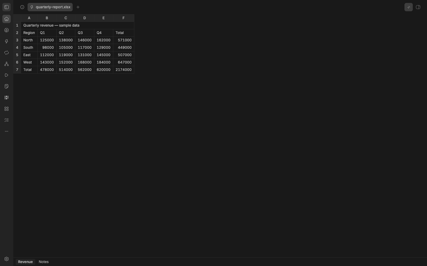 Xlsx Preview screenshot 1